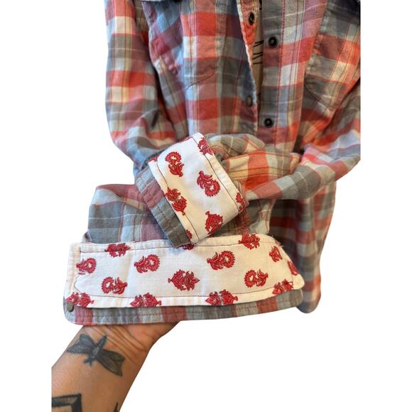 Upcycled Rolling Stones Flannel - Picture 3 of 3